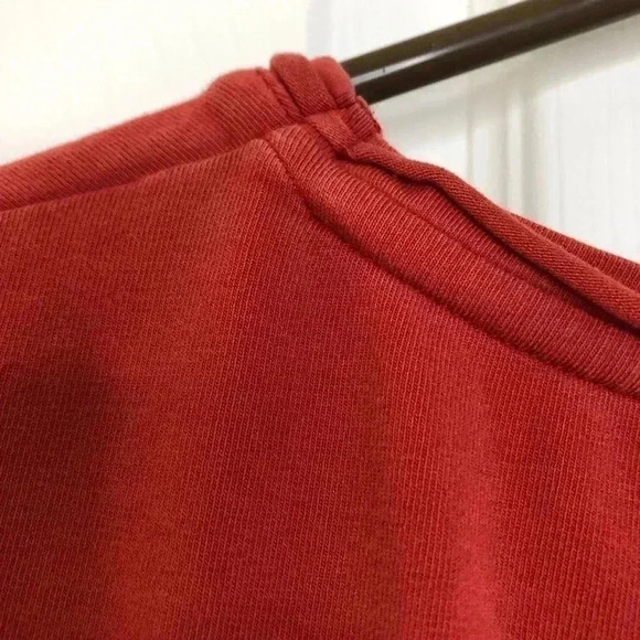 Olsen Short Sleeved  Shirt V-Neck Orange Size Small - Picture 15 of 16